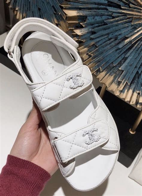 chanel thong sandals replica|chanel velcro sandals 2020 price.